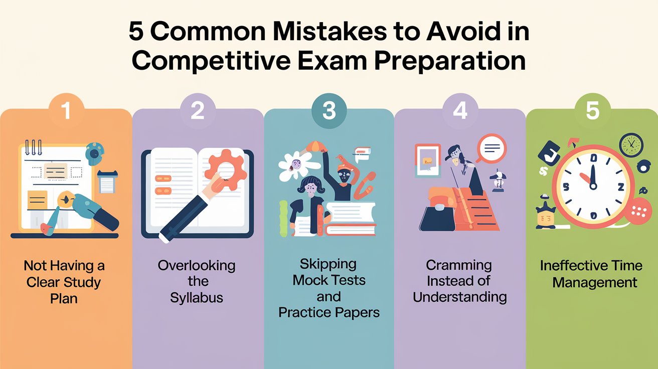 5 Common Mistakes to Avoid in Competitive Exam Preparation